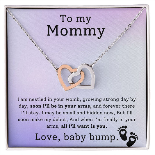 Interlocking Hearts necklace for Mom