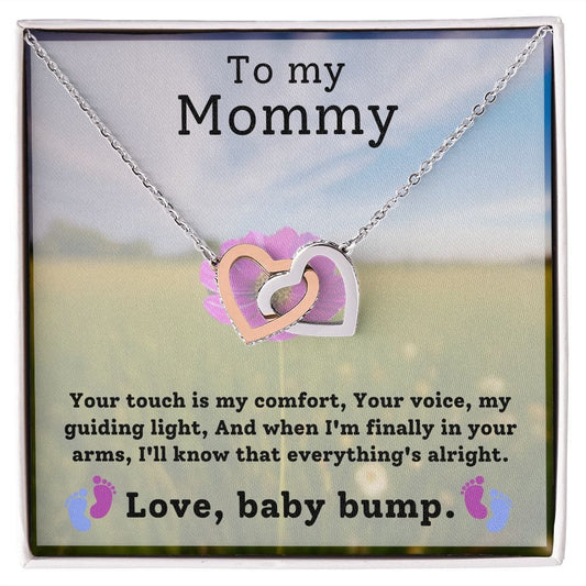 Your Touch is my comfort- Interlocking Hearts necklace