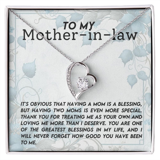 Forever Love Necklace Gift for Mother-in-Law