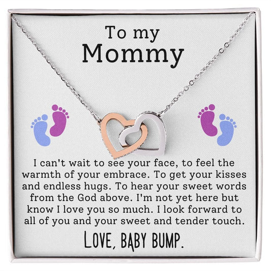 Personalized Mama Necklace-  Interlocking Hearts [ALMOST GONE]