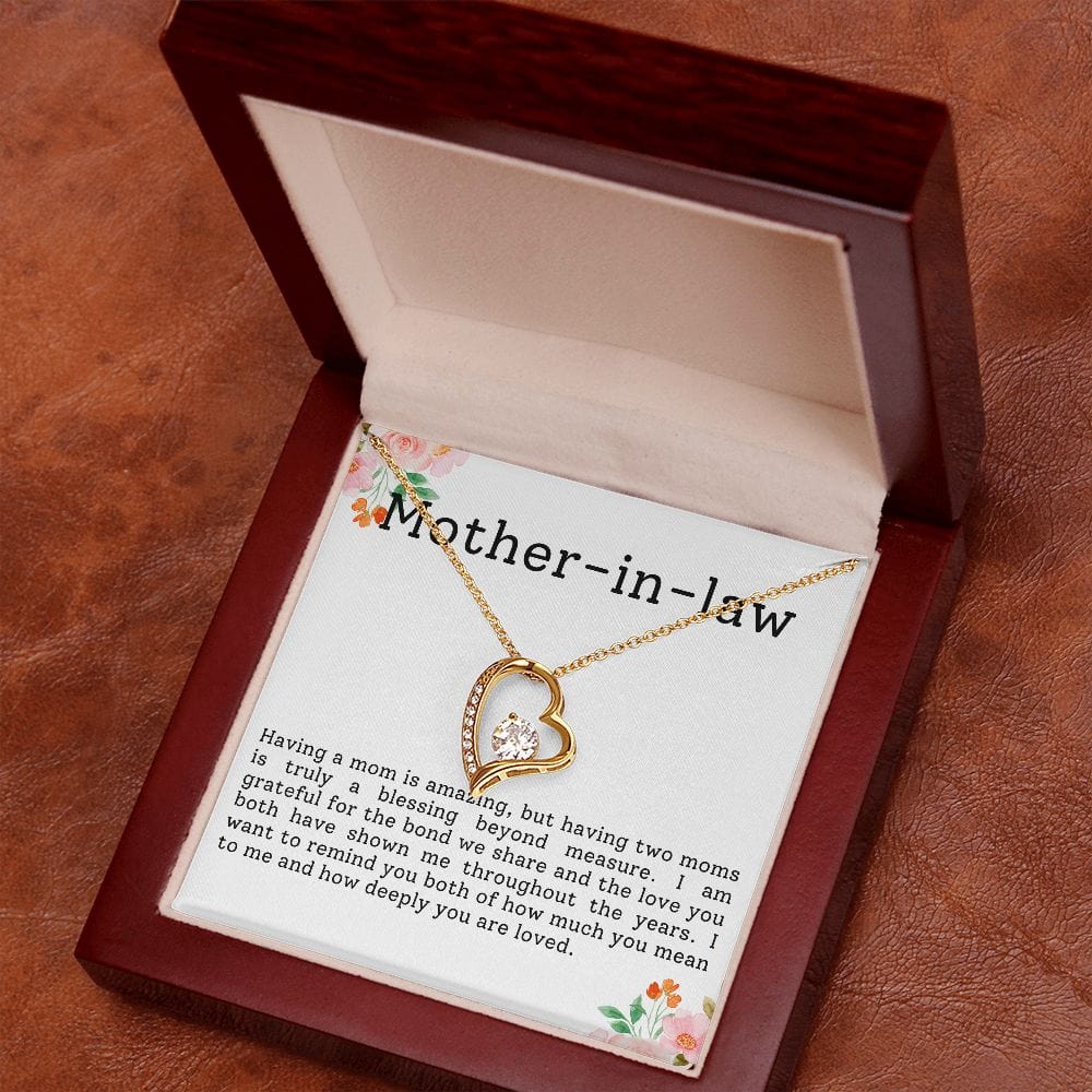 Mother-in-law Necklace- Having a mom is amazing