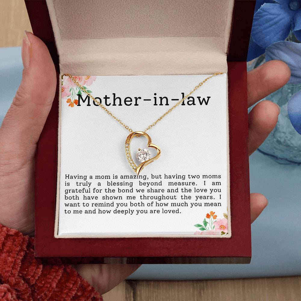 Mother-in-law Necklace- Having a mom is amazing