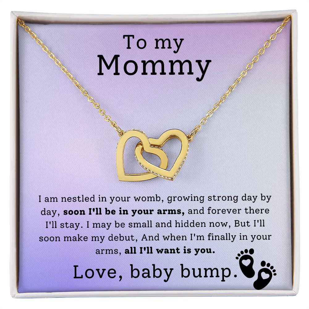 Interlocking Hearts necklace for Mom