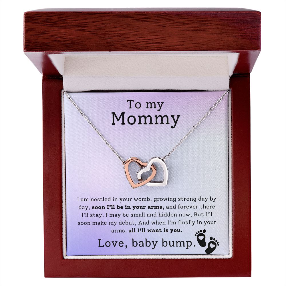 Interlocking Hearts necklace for Mom