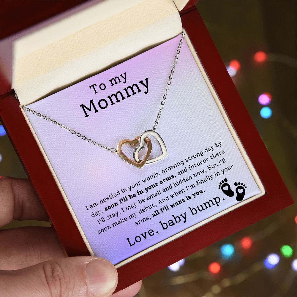 Interlocking Hearts necklace for Mom