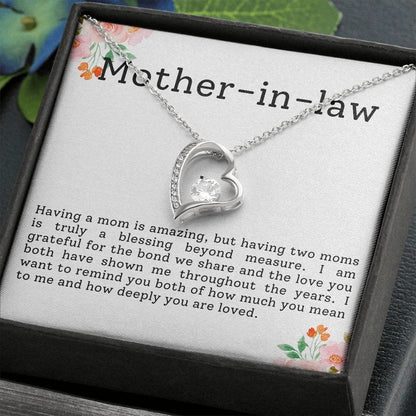 Mother-in-law Necklace- Having a mom is amazing