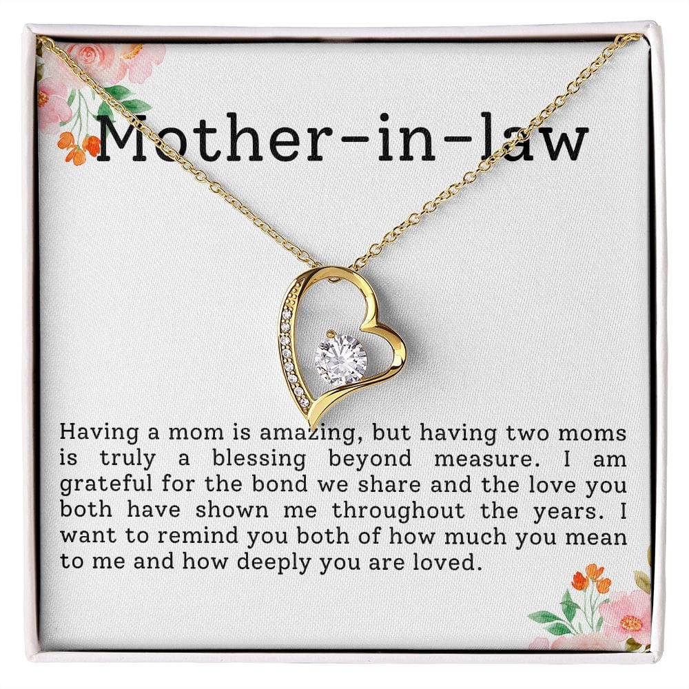 Mother-in-law Necklace- Having a mom is amazing