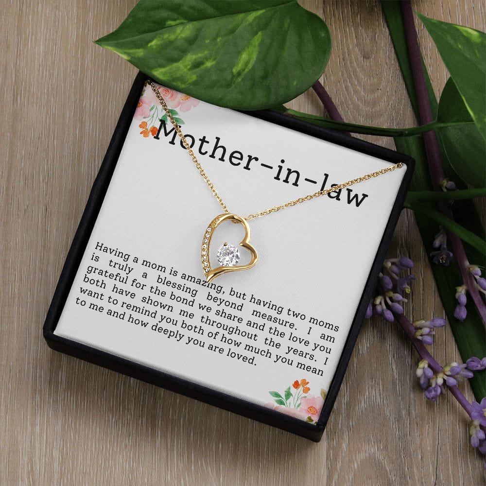 Mother-in-law Necklace- Having a mom is amazing